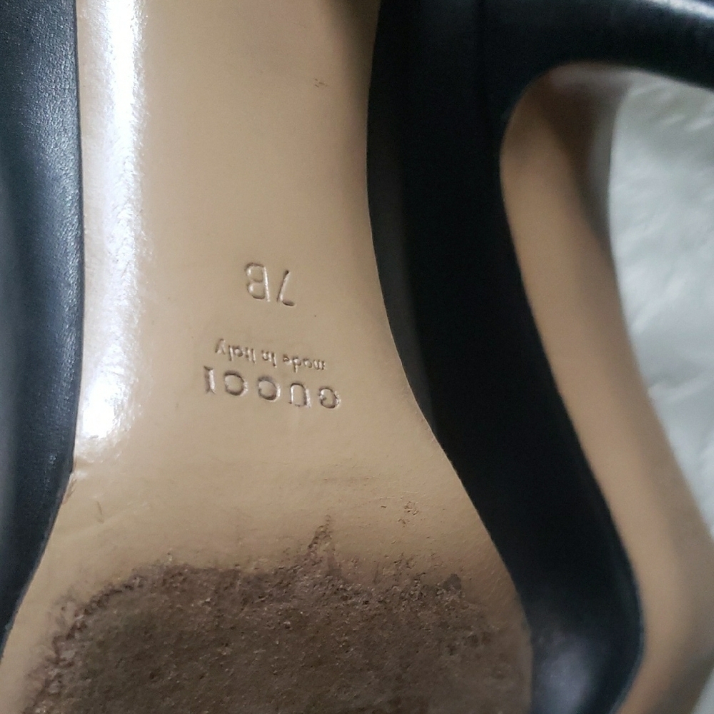 Gucci Block High Heels Sz 7 - Picture 8 of 10